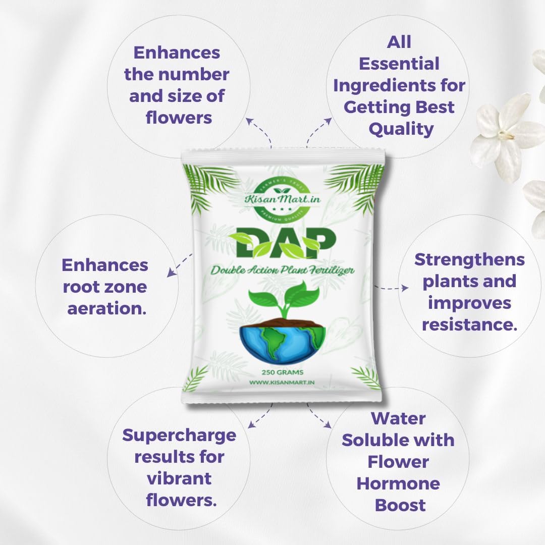 KISANMART DAP Double Action Fertilizer – Standup Saaf Coated Seaweed Granules