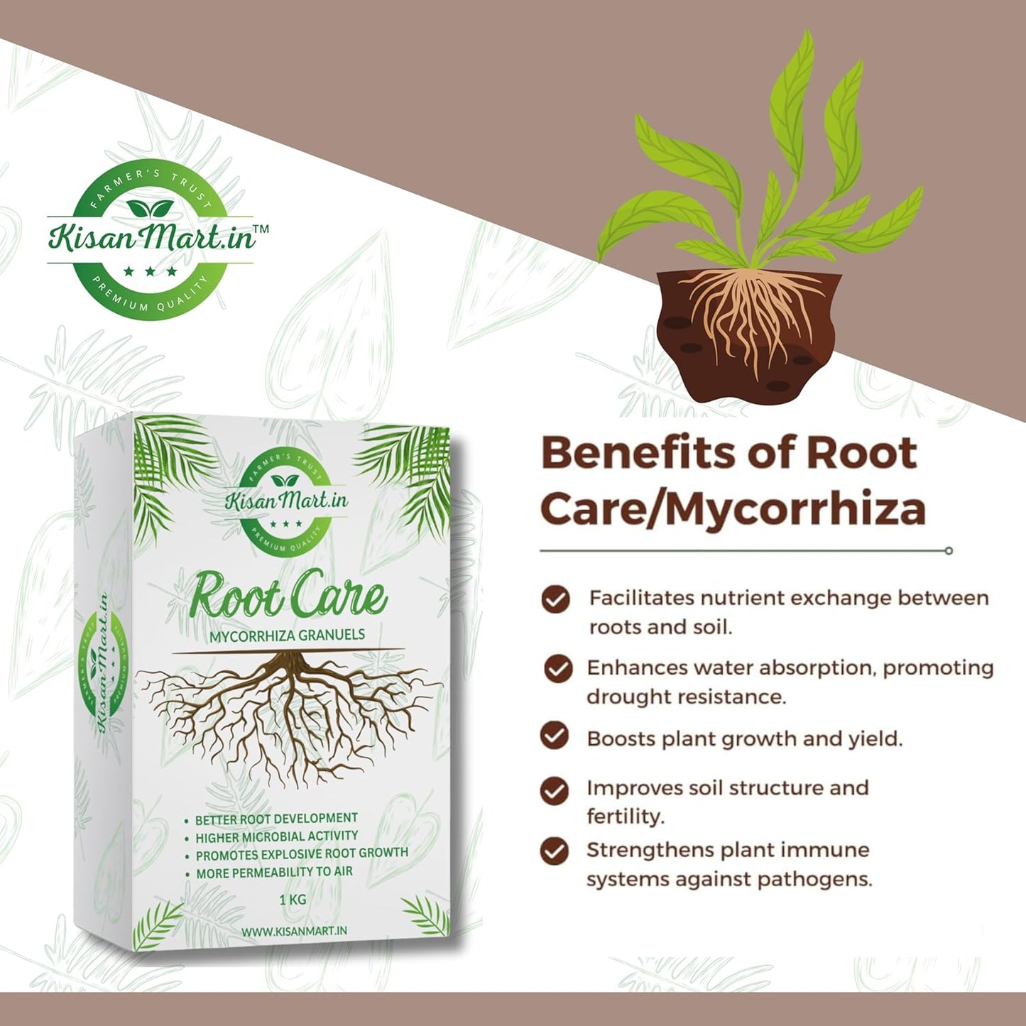 KISANMART Root Care VAM Mycorrhiza