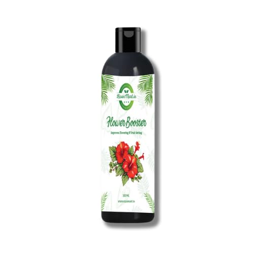 Kisanmart Flower Booster 100ml | Bloom Enhancer & Plant Nutrient Solution | Promotes More Flowers, Healthy Growth & Vibrant Blooms | Ideal for Indoor & Outdoor Plants, Garden & Pots