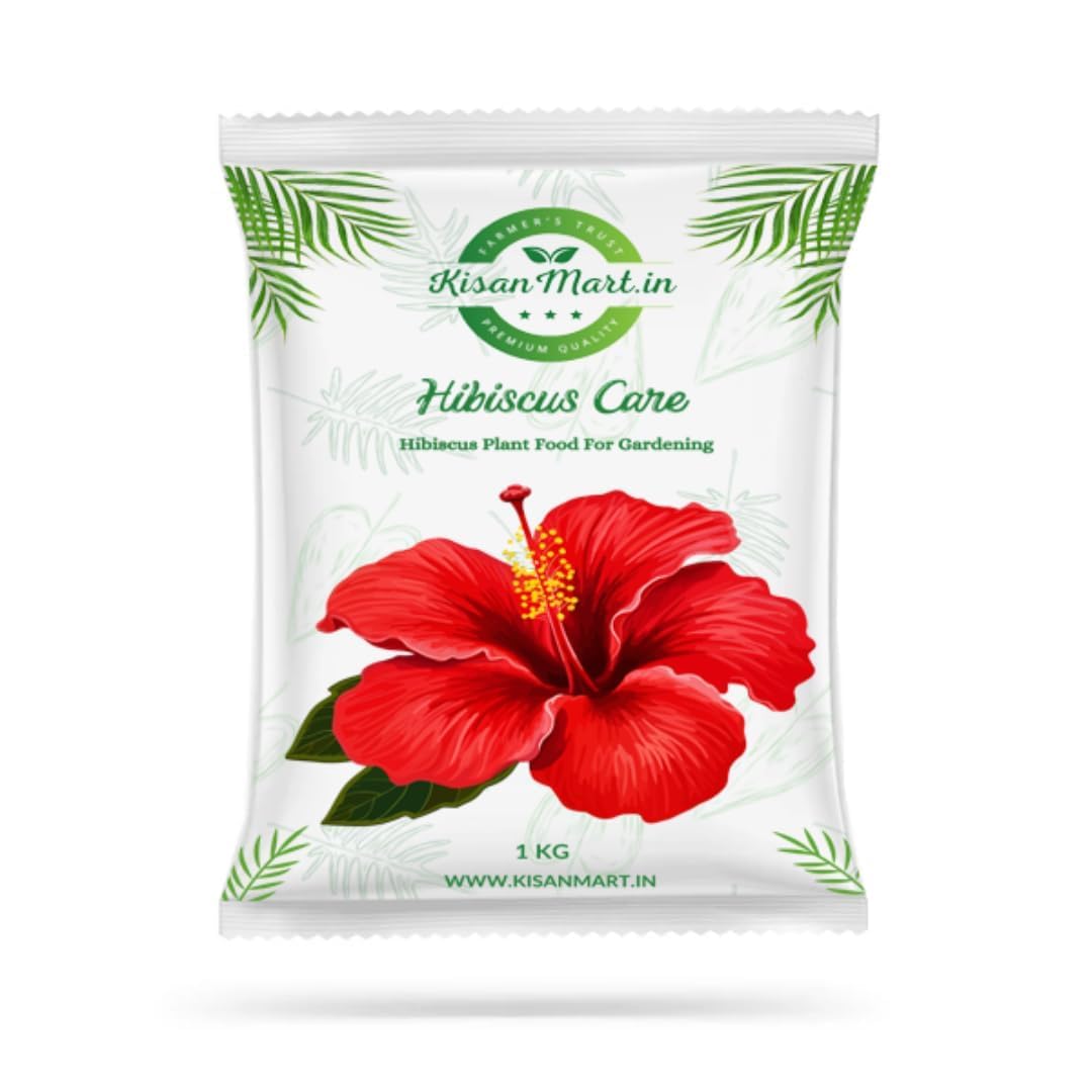 Kisanmart Hibiscus Care – 100% Organic Flower Booster for Healthy Growth & More Blooms | Enhances Root Strength, Increases Bud Formation, Improves Soil Fertility & Plant Immunity
