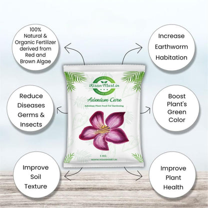 Kisanmart Adenium Flower Booster | Ultimate Adenium Food Fertilizer For Flowering plants, Enhance Color & Strengthen Roots