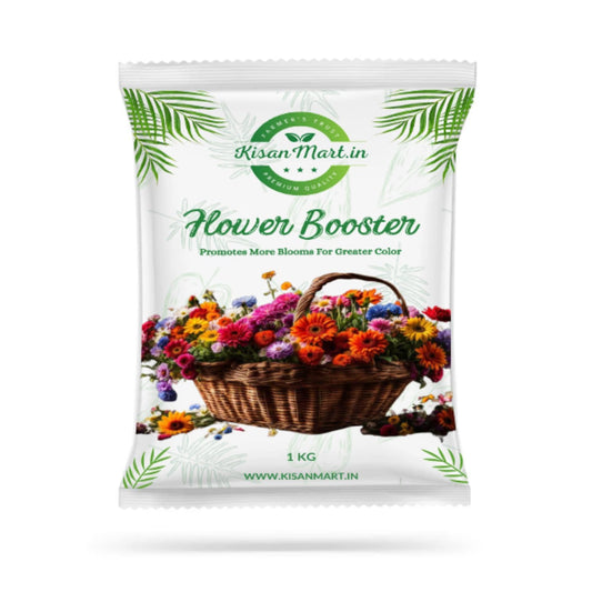 Kisanmart Flower Booster – Organic Bloom Enhancer for More Flowers & Healthier Plants | Increases Bud Formation, Improves Soil Fertility, Chemical-Free & Easy to Use
