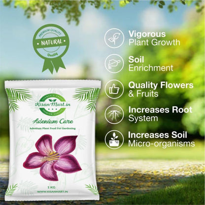 Kisanmart Adenium Flower Booster | Ultimate Adenium Food Fertilizer For Flowering plants, Enhance Color & Strengthen Roots