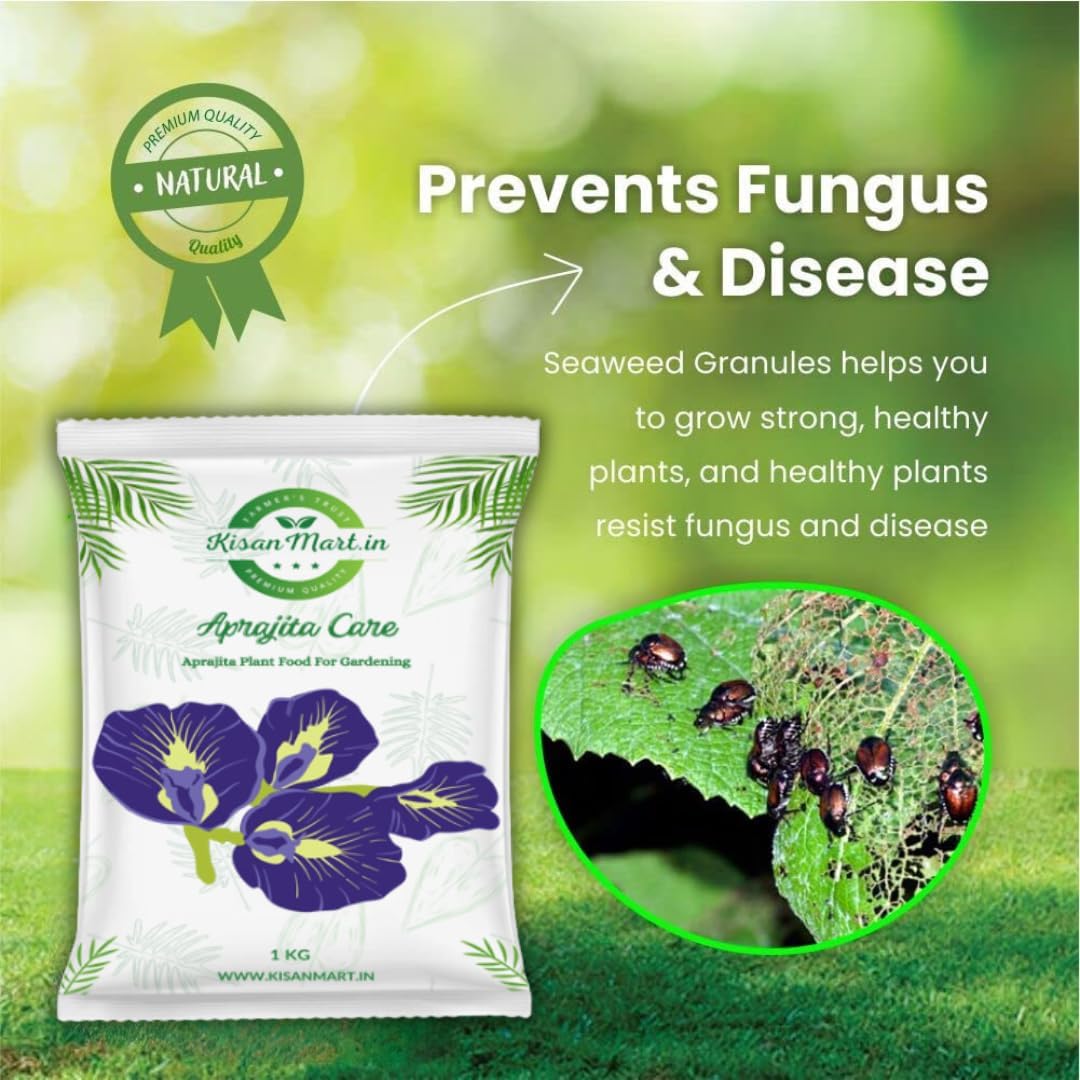Kisanmart Aprajita Flower Booster |Ultimate Aprajita Food Fertilizer to Boost Blooms, Enhance Color & Strengthen Roots
