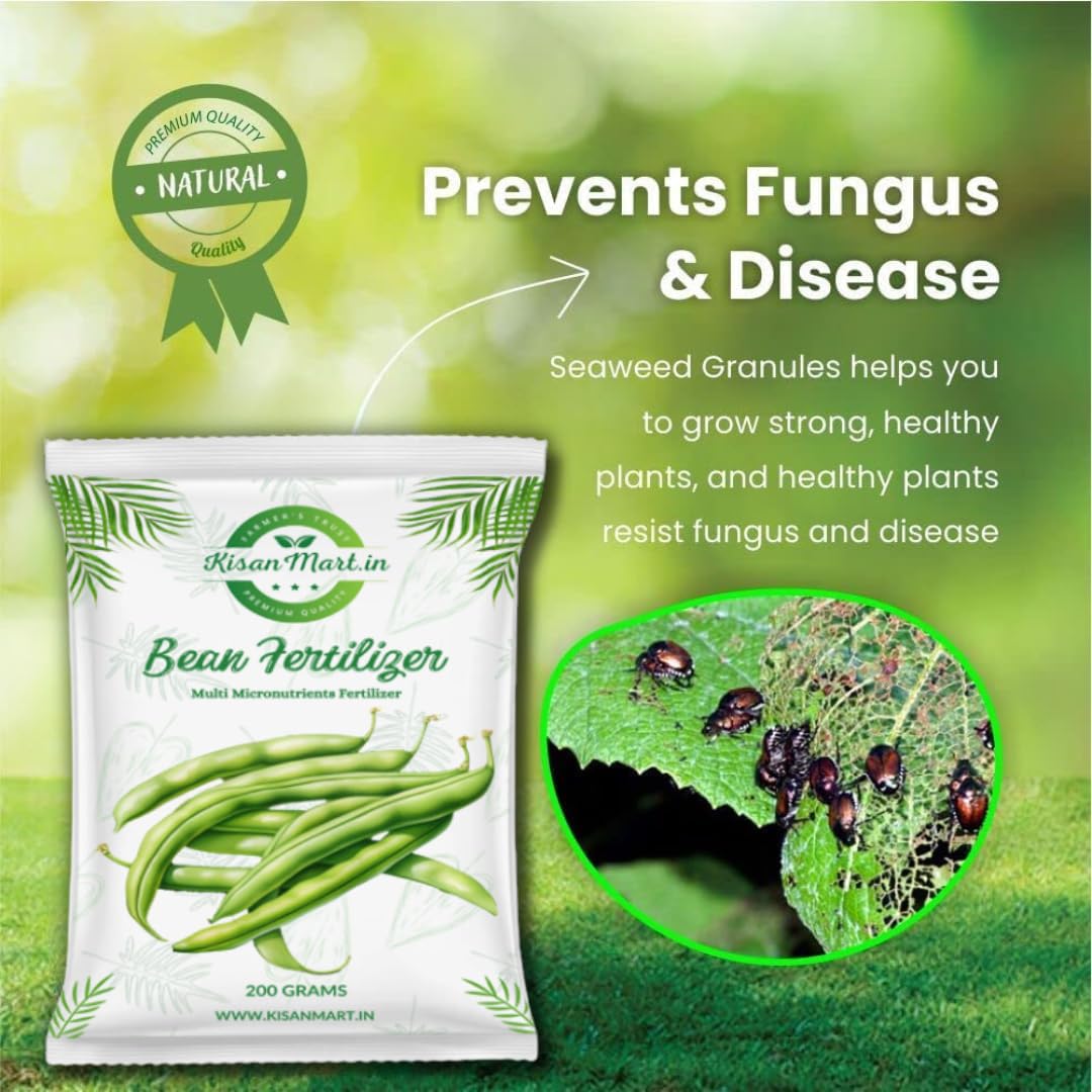 KISANMART Bean Fertilizer – Organic Plant Food for Healthy Bean Growth, High Yield, and Nutrient-Rich